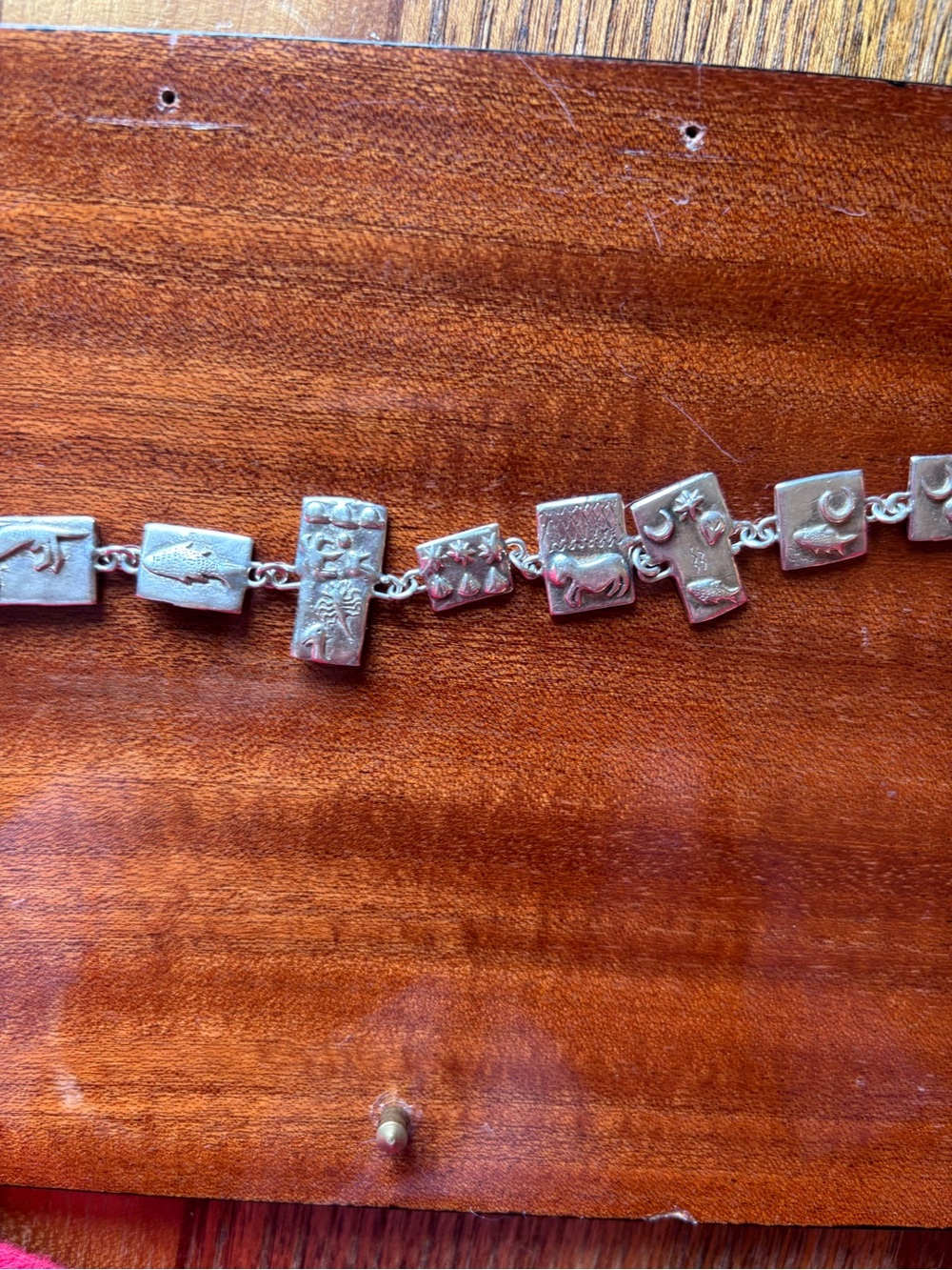 Sterling Silver Zodiac Link Bracelet - Silver